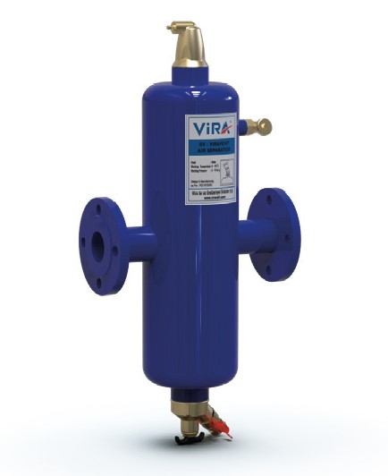 ViraPlus_SC-F-M_100 Separator magnetic de aer si namol cu flanse DN 100