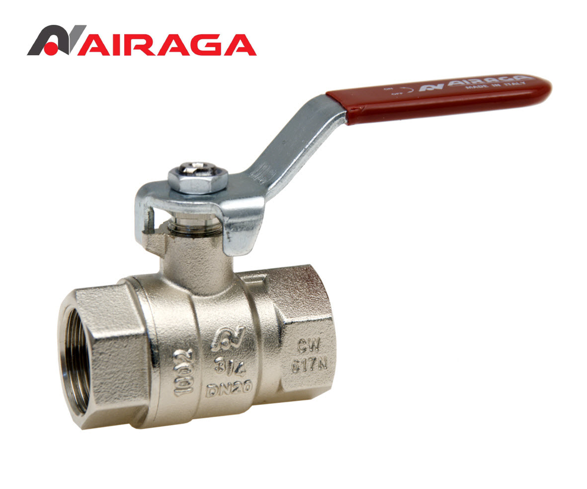 Robinet de trecere cu sfera pentru apa cu filete FI-FI  DN 25 (1") Airaga 850