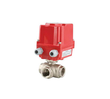 Robinet sfera alama 3 cai actionare electrica EAV902 230V PN 16 DN 3/4" SMS-TORK