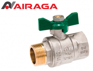 Robinet de trecere cu sfera anti legionella FI-FE  DN 20 (3/4") Airaga 878