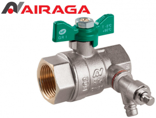 Robinet de trecere cu sfera anti legionella FI-FI  DN 15 (1/2") Airaga 874